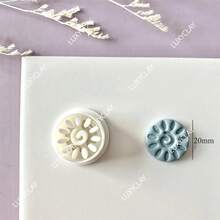 Khuôn cắt khuyên tai bằng đất sét hình biểu tượng độc đáo, lạ mắt, dùng để làm mặt dây chuyền trang sức thủ công. Dụng cụ cắt thủ công. - trắng - Xem 12