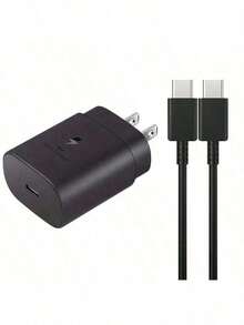 شاحن حائطي ثنائي المنفذ فائق السرعة (110-127 فولت) - منفذ USB-A واحد + منفذ USB-C واحد ، متوافق مع iPhone 17/16/15/14/13/12/11 ، متوافق مع سلسلة Galaxy S26/S25/S24/S23 ، هدية عيد الفصح المثالية للاستخدام المنزلي والمكتبي والسفر - مشاهدة 1