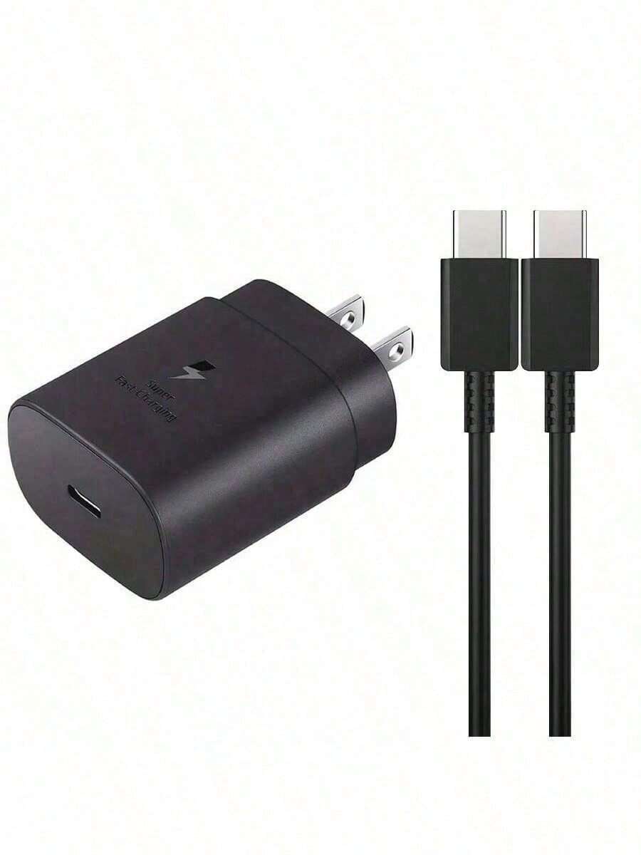 شاحن حائطي ثنائي المنفذ فائق السرعة (110-127 فولت) - منفذ USB-A واحد + منفذ USB-C واحد ، متوافق مع iPhone 17/16/15/14/13/12/11 ، متوافق مع سلسلة Galaxy S26/S25/S24/S23 ، هدية عيد الفصح المثالية للاستخدام المنزلي والمكتبي والسفر - مشاهدة 1