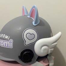 yucen Electric Motorcycle Angel Wings & Cat Ear Cute Decorative Sticker, Helmet Accessories, Suitable For YADEA - Angel Wings - View 10