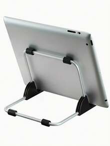 1pc Aluminum Alloy Tablet Stand, Multi-Angle Support For Desktops, Laptops And Tablets, Lightweight And Durable, Foldable And Adjustable Design, Strong Compatibility With Adhesive Pad - Desktop Stand - View 11