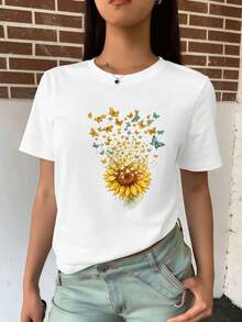 Women T-Shirts - White - View 2