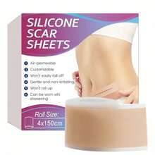 0.39" X 59.06" Silicone Scar Sheets, Suitable For All Skin Types, Reusable Silicone Scar Tape, Professional Use - Multicolor - View 3