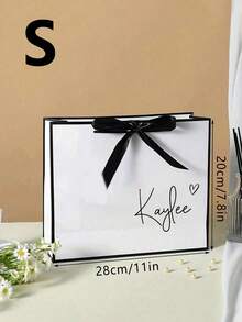 1pc Customized Wedding Gift Bag, Personalized Bridesmaid Gift Box, Bride Party Gift Bag, Customized Birthday Gift Bag, Wedding Gift Bag, Bridesmaid Gift Bag - Multicolor - View 15