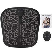 EMS Intelligent Foot Massage Pad Muscle Pain Fatigue Relief Foot Massager (Battery Type) - Negro - Ver 1