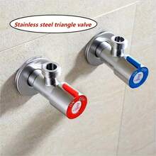 Van góc dày chất lượng cao, giao diện tiêu chuẩn phổ thông 1/4", kín nước, thích hợp cho nhà bếp, phòng tắm, ban công, bình nước nóng, nhà vệ sinh, van khóa nước đầu vào máy giặt. - Sự phổ biến - Xem 5