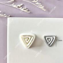 Khuôn cắt khuyên tai bằng đất sét hình biểu tượng độc đáo, lạ mắt, dùng để làm mặt dây chuyền trang sức thủ công. Dụng cụ cắt thủ công. - trắng - Xem 10