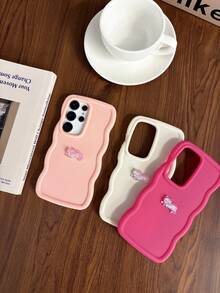 1个DIY可爱猫咪马卡龙手机壳，2026最新畅销设计，兼容Galaxy S26、S25、S24、S24 Plus/S24+、S24 Ultra、S24 FE、S20、S21、S22、S23以及11/11 Pro/11 Pro Max、12/12 Pro/12 Pro Max、13/13 Pro/13 Pro Max、14/14 Pro/14 Pro Max、15/15 Pro/15 Pro Max、16/16 Pro/16、17 Pro Max、16E，采用防震硅胶材质 - 玫紅色 - 查看 9