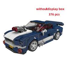Coche técnico ciudad velocidad coche de carreras bloques de construcción coche deportivo garaje Carro Rennau Voiture MOC vehículo creativo juguetes - 714022 sin caja - Ver 15