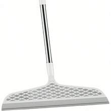 Magic Broom, Silicone Floor And Carpet Cleaner, Plastic Handle For Stains And Spills, Home Cleaning Tool & Pet Hair Remover, Magic Broom Sweeper, Silicone Broom, Rubber Broom, Floor Squeegee, Window Squeegee, Bathroom Cleaner, Kitchen Cleaner, Hardwood Floor, Tile Floor, Laminate Floor, Non Stick Hair, Wet Dry Use, Easy Clean, Reusable, Durable, Lightweight, Ergonomic Handle, Non Scratch, Multi Surface, Multi Purpose, Household Cleaning, Pet Supplies, Daily Cleaning, Office Cleaning, Car Cleaning, Dustpan Compatible, Easy Use, Compact Storage, Long Handle, Flexible Bristles, Stain Remover, Spill Cleaner, Pet Mess Cleaner, Cat Hair, Dog Hair, Fur Remover, Lint Remover, Floor Scrubber - Xám - Xem 1