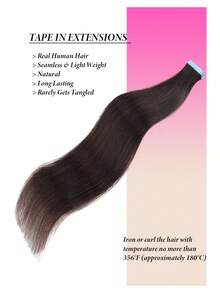 150grams Tape In Hair Extensions Human Hair,#60 Platinum Blonde 16-26inch,20Pcs/50Grams,100% Brazilian Remy Tape Ins Real Human Hair Extension,Christmas Birthday Gift For Women, Perfect For Daily Party & Wedding Use, 4-5 Packs To Add Length & Volume - S2 - 查看 2
