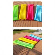 In Stock Colorful Inflatable Floating Lounger, Foldable Single Person Inflatable Floating Bed Chaise Lounge For Swimming Pool Water Bed - Color - View 9