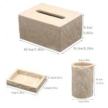 Bathroom Accessories & Sets - Yellow Bark Texture - View 6