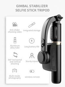 AXNEN Tripod Tongkat Selfie Stabilizer Smartphone, Dudukan Ponsel Berputar 360° dengan Kontrol Jarak Jauh Nirkabel Bluetooth, Cocok untuk Perekaman Video Android dan iOS, Siaran Langsung, Liburan Musim Panas, Perjalanan, dan Aktivitas Luar Ruangan - View 13