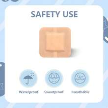 50/10pcs Waterproof Bandages - Breathable Elastic Bandages, Firmly Secured, Suitable For Fingers, Knees, Arms And Other Areas, Applicable For Home, School, Outdoor And Emergency Situations, Flexible Packaging Design. - Individually Packaged - View 7