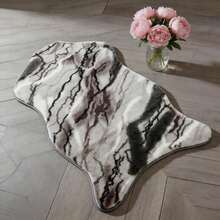 Artificial Rabbit Fur Carpet 50x80cm Non-Slip Plush Mat Milk Cow Pattern Soft Rug Suitable For Bedroom And Living Room - Cow Style - View 8