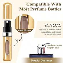 4pcs 0.17oz Portable Perfume Spray Bottles - Leak-Proof Aluminum Atomizer, Travel Essential |   Easy To Refill, Suitable For Perfume, Essential Oils, Cologne And Other Liquids, Travel Accessories, Beach Vacation, Summer Holiday, School Supplies, Back To School - 多色 3 - 查看 3