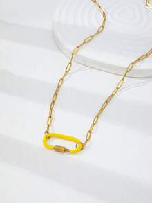 Bộ 1 mặt dây chuyền tráng men chủ đề kỳ nghỉ hè, phụ kiện trang sức có thể thay đổi bao gồm hình cây cọ, hoa anh đào và nhiều họa tiết khác, thích hợp để đeo nhiều lớp vòng cổ. - Nhiều màu - Xem 38