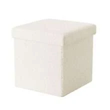 15 Inch Square Linen Storage Cube Box, Foldable Fabric Storage Bin For Home Shelf Organizing - View 4