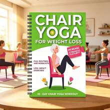 Chair Yoga For Seniors Over 60 Book & Chart, Chair Yoga For Weight Loss & Toning, 30-Day Challenge, Exercise Book For Seniors Over 60 - Blue Code Book - View 8