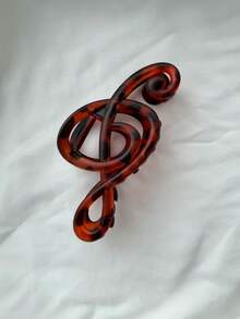 1pc Minimalist Musical Note Design Hair Clip, Elegant Hair Accessory For Women, New Fashion Hair Claw Summer Beach Claw Clips,Travel,Birthday - Multicolor - View 10