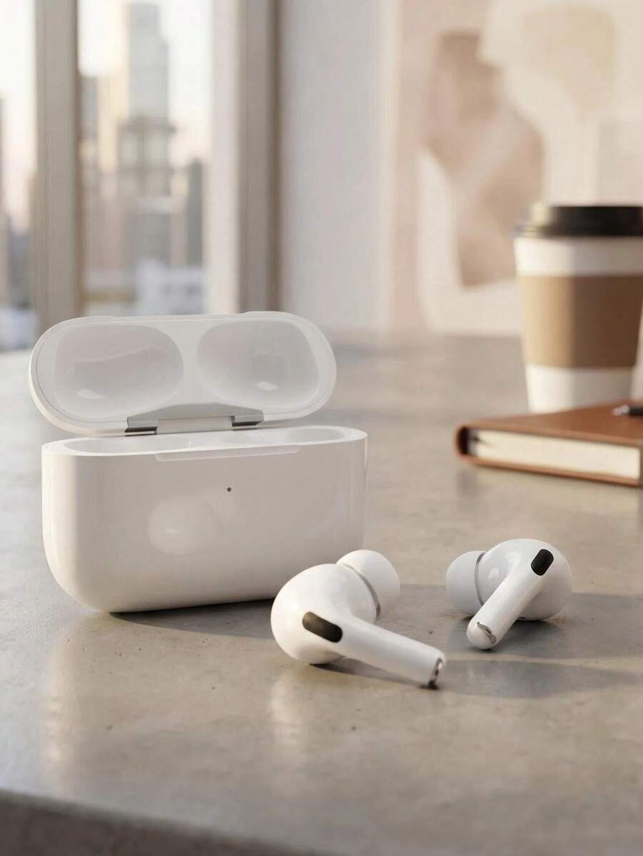 V5.3蓝牙耳机，具备ENC降噪功能、强劲低音立体声、24小时超长续航、轻巧入耳式设计、免提通话功能，兼容所有智能手机 - 查看 1