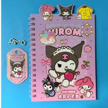 SANRIO 27pcs Cute Cartoon Sticker Combination Notebook, DIY Scrapbooking Material - Sticker - View 13