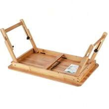 Portable Foldable Wooden Bamboo CompuLaptop Table Sofa Bed Office Laptop Stand Adjustable 50*30 - Mocha Brown - View 4