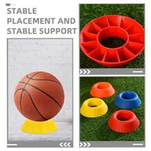 2pcs Colorful Ball Holders, Universal Football/Basketball/Volleyball/Bowling Ball Display Stand, Non-Slip Sports Ball Rack For Training, Competition, Home Use, Suitable For Sports Enthusiasts - Ball Base - View 6