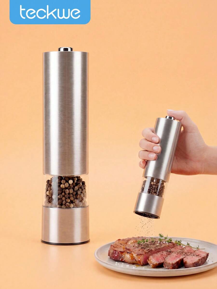 Teckwe 电动香料坚果研磨机，高效省时，适合家庭厨房使用 - 銀色 - 查看 1