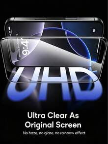 4pcs High Definition Screen Protector, Full Coverage Tempered Glass Film, Made Of Dense Tempered Glass Material, Durable And Scratch-Resistant, Suitable For Home Entertainment, Office, Outdoor Activities, Commuting And Other Scenarios. Compatible With IPhone Series - Clear - View 3