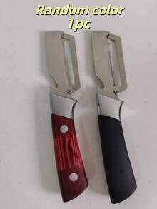 1pc 2-In-1 Stainless Steel Multi-Function Vegetable Peeler With Bottle Opener, Wooden Handle, Suitable For Peeling And Slicing Fruits & Vegetables | Durable, Smooth Operation, Practical Kitchen Tool For Various Produce - Multicolor - View 14