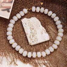 1 chiếc vòng cổ bản to phong cách Bohemian, hạt nhựa nhiều màu sắc và dây chuyền thép không gỉ, phụ kiện vòng cổ mùa hè kiểu Y2K cho các bữa tiệc bãi biển, quà tặng trang sức cho phụ nữ. - Bohemia - Xem 4