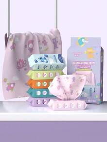 Printed Pattern Cleansing Wet Wipes, Reusable Student Portable Wet Wipes, Travel Pack Wet Wipes No Additives - Multicolor - View 3