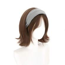 Wig Bando Wanita dengan Rambut Pendek Lurus, Bahan Wig Sintetis, Cocok untuk Pemakaian Sehari-hari, Mudah Dipakai dan Mudah Dibersihkan - MultiWarna - View 14