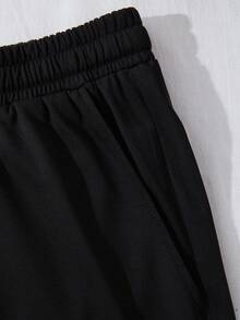 HUK Camouflage U-Letter Printed Drawstring Shorts Outdoor Fishing Quick-Drying Wind Loose Sports Men's Pants, Suitable For Sports And Leisure Use, Spring And Summer T-Shirts, Suitable For Display, Suitable For Walking And Parties, Holiday Gifts. - 黑色 - 查看 5