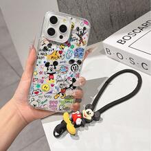 This Disney Mickey Mouse Lanyard Phone Case Is Fully Covered In TPU Material, Features Strong Magnetic Closure, Is Shockproof And Lightweight, And Is Compatible With IPhone17/16/11/13/15/15 Plus/15 Pro/15 Pro Max/12/14 Pro Max/11 Pro Max/12 Pro/12 Pro Max/13. This Phone Case Is A Popular Birthday Gift Or Business Gift Choice; It Is Durable, Stain- And Fingerprint Resistant, And Suitable For Both Men And Women. The Set Also Includes A Mickey Mouse Phone Case And A Mickey Mouse Plush Bracelet, Making It A Perfect Gift For Friends And Family. This Stylish Phone Case Is Fun, Lightweight, And Durable. IPhone17 Pro Max Phone Case, Minnie Mouse Phone Case. - Màu xanh lam - Xem 7