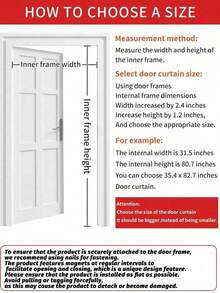 1 pezzo 36x82 pollici Porta magnetica in rete, facile da pulire rete morbida, traspirante e protezione efficace contro le zanzare, adatta per uso interno ed esterno, porta zanzariera - Multicolore - Visualizzare 9