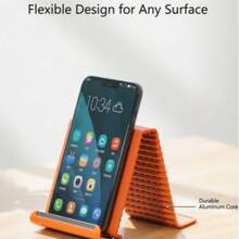 Adjustable Multi-Angle Soft Silicone Phone Stand, Tablet Stand, Laptop Stand, Non-Slip Desktop Holder, Suitable For Smartphones, Kindle And More, Essential Desktop Accessory For Office And Home - one-size - View 8