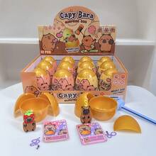 Cute Capybara Surprise Egg Pendant Party Gift Box With 11 Surprises Golden Eggs Decorative Card Birthday Family Gathering Travel Prizes Perfect Gift For Women Back To School Season Stress Relief Fun Playful OUR5 - 1 Piece (random Color) - View 8
