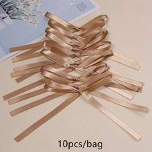 10个/包芭蕾舞风格长蝴蝶结，优雅时尚发饰工艺装饰，10厘米袜子内衣礼品包装蝴蝶结，节日派对装饰大蝴蝶结 - 查看 16