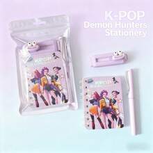 1件套K-Pop女团文具套装，实用学生用品，奖励礼物，生日礼物，K-POP礼物 - 彩色 - 查看 2