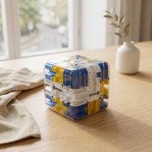 Cubo de rompecabezas esférico 3D - Cubo lógico intelectual para niños, juego de batalla entre padres e hijos, entrenamiento de pensamiento lógico, juguete antiestrés (color de accesorios aleatorio) - Multicolor - Ver 3