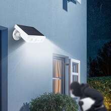 1/2pcs White Shell Solar Powered Outdoor Light With Motion Sensor, Simulated Surveillance Courtyard Wall Lamp With Light Sensor, Detachable Adjustable Height Outdoor Path Light With Remote Control, 3 Lighting Modes, Minimalist Stylish Floodlight With 270 Degree Illumination - Solar Energy-saving Lamps - View 4