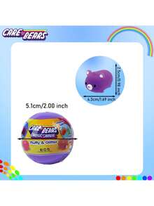 1个官方授权的Care Bears PVC盲盒玩具 3D收藏人偶 迷你可爱动漫手办 家居桌面装饰 减压解压玩具 随机惊喜套装 Care Bears粉丝的理想收藏礼物 - 多色1 - 查看 9