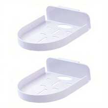 A Wall-Mounted Bracket Suitable For Two Security Cameras And A Baby Monitor. It Is Installed Using A Strong Adhesive, No Drilling Required. This Space-Saving Shelf Is Perfect For The Bedroom, Kitchen, And Living Room. - 1 Random Item - View 8
