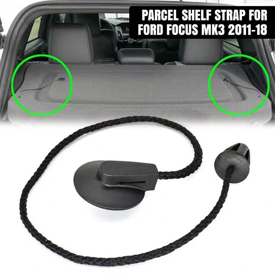 2PCS Parcel Shelf Tray Cover String Strap Rope & Clips For FOCUS MK3 2011-18 - Trunk Lanyard Clip - View 1