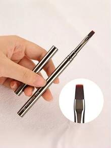 美甲凝胶光疗笔、UV凝胶笔、带金属手柄的亚克力美甲笔、专业美甲刷 - 彩色 - 查看 7