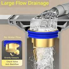 马桶排水阀，铜质排水过滤器，防臭防虫回弹自密封排水阀，直插式 9JDH - 銀 - 查看 6