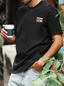 Camisetas de hombre para primavera y verano - Negro - Ver 5
